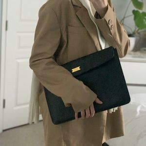 Badgley Mischka Monogram Leather Tablet Sleeve